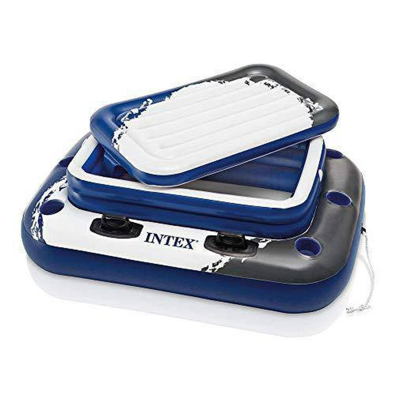 Intex 72 Can Beverage Cooler Float & 2 Person Tube Float & 1 Person Tube