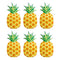 Intex 85" x 49" Giant Inflatable One Person Pineapple Pool Float Mat (6 Pack)