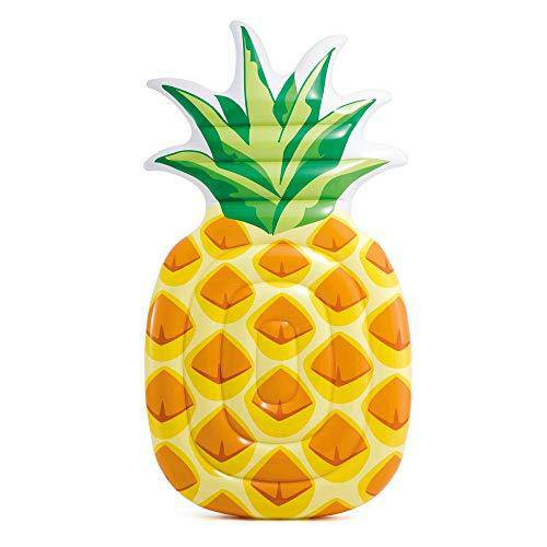 Intex 85" x 49" Giant Inflatable One Person Pineapple Pool Float Mat (6 Pack)