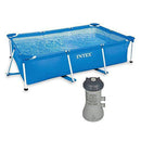 Intex 86" x 59" x 23" Rectangular Swimming Pool + 1000 GPH Filter Pump System