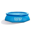 Intex 8ft x 2.5ft Easy Set Inflatable Swimming Pool with Filter Pump, Blue