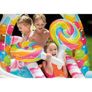 Intex 9' x 6' x 51" Inflatable Candy Zone Kiddie Pool with Waterslide (3 Pack)