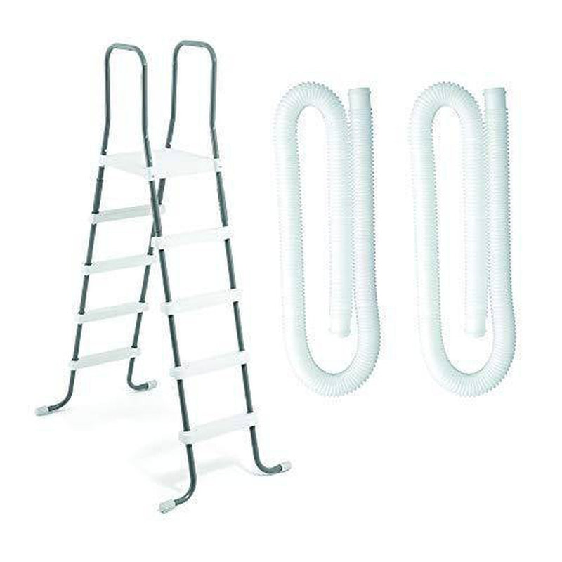 Intex Above Ground Swimming Pool Ladder & 2 Intex 1.25 In. Dia. Replacement Hose
