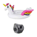Intex Adult Inflatable Unicorn Pool Float + 120V Cordless Inflatable Air Pump