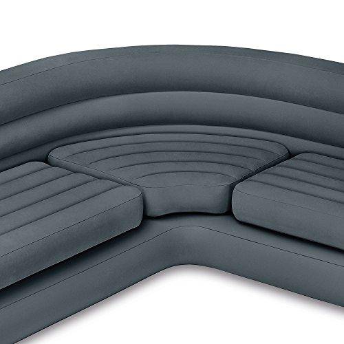 Intex Air Pump w/ 3 Nozzles (2 Pack) w/ Intex Inflatable Couch w/ Cupholders