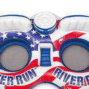 Intex American Flag 2 Person Float w/ River Run 1 Person Tube (6 Pack)