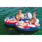 Intex American Flag 2 Person Float w/ River Run 53 Inch Tube, Red (2 Pack)