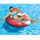 Intex American Flag 2 Person Float w/ River Run 53 Inch Tube, Red (6 Pack)