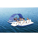 Intex American Flag 2 Person Pool Float w/ Tropical Breeze 6 Person Lake Raft