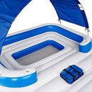 Intex American Flag 2 Person Pool Float w/ Tropical Breeze 6 Person Lake Raft