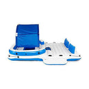 Intex American Flag 2 Person Pool Float w/ Tropical Breeze 6 Person Lake Raft