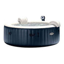 Intex Blowup Hot Tub + Headrest + Cup Holder/Tray + Seat + 2 Filter Cartridges