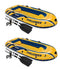 Intex Challenger 3 Inflatable Boat Set with Pump and Oars, 2 Pack | 2 x 68370EP