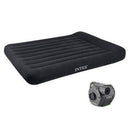 Intex Classic Dura Beam Air Mattress Bed w/Built in Pump, Full & Cordless Pump