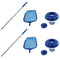 Intex Cleaning Maintenance Swimming Pool Kit w/Vacuum Skimmer & Pole (2 Pack)