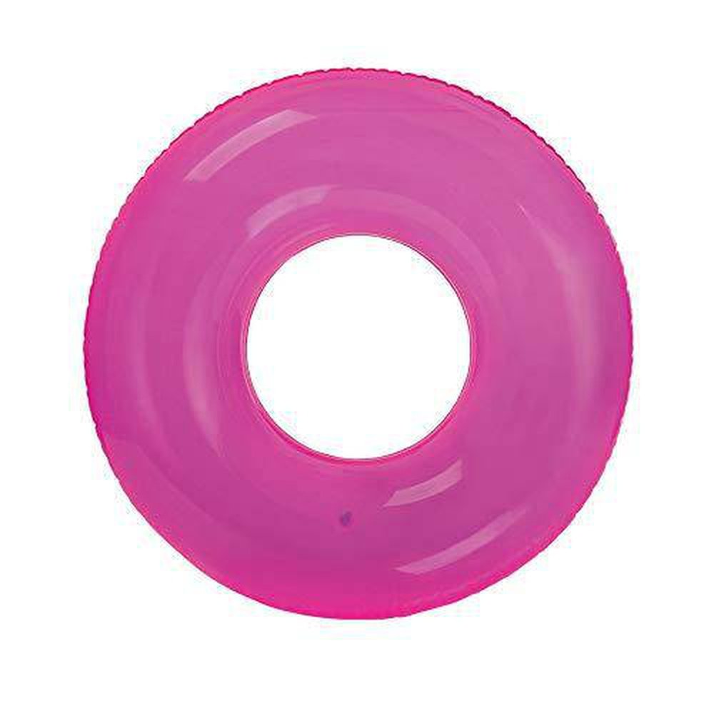 Intex Colorful Transparent Inflatable Swimming Pool Beach Tube Raft (3
