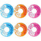 Intex Colorful Transparent Inflatable Swimming Pool Tube Raft (6 Pack) | 59251EP