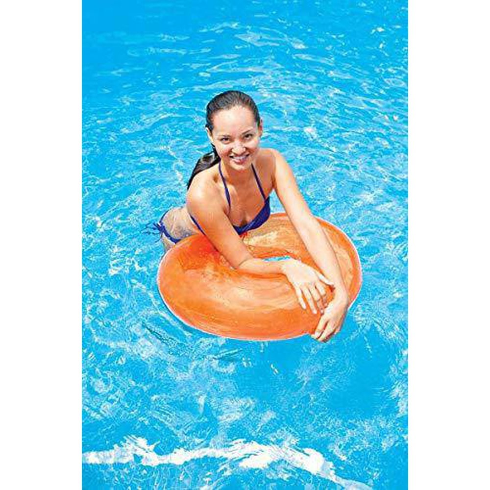 Intex Colorful Transparent Inflatable Swimming Pool Tube Raft (6-Pack)