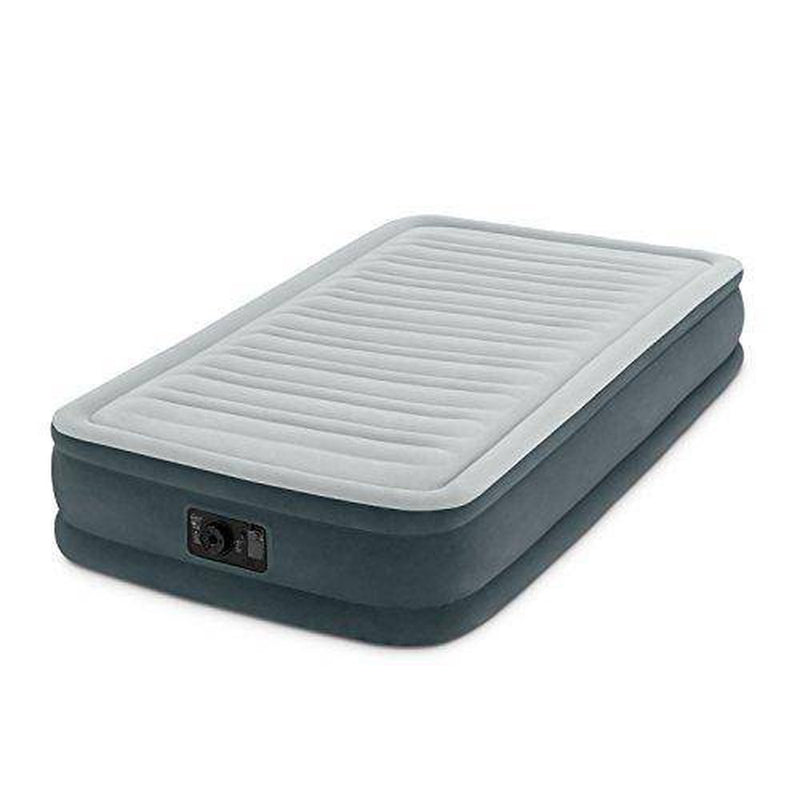 Intex Comfort Plush Mid Rise Dura-Beam Airbed with Built-in Electric Pump, Bed Height 13", Twin