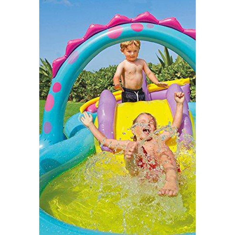 Intex Corded Electric Air Pump w Kids Inflatable Play Center Slide