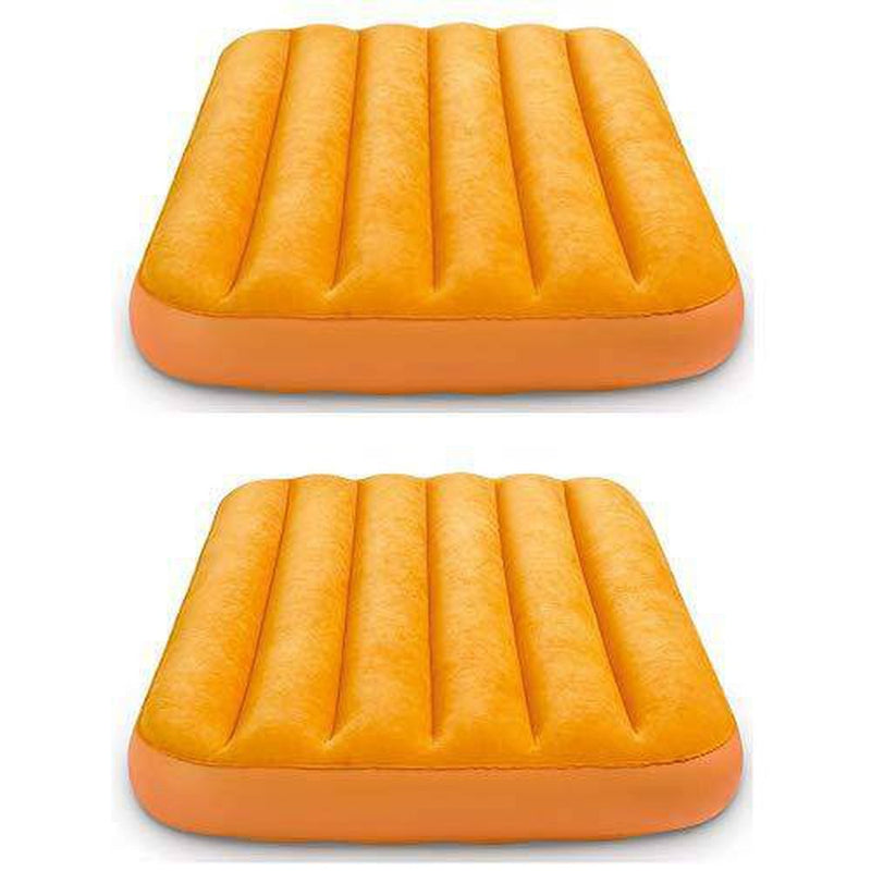 Intex Cozy Kidz Bright & Fun-Colored Inflatable Air Bed w/ Carry Bag (2 Pack)