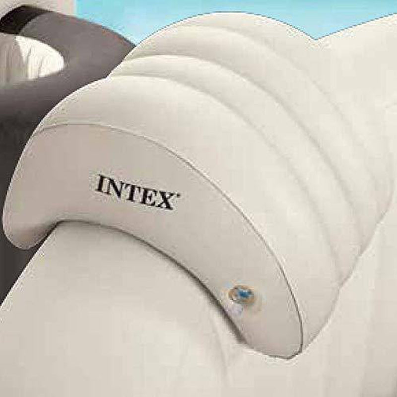 Intex Cup Holder & Refreshment Tray (2 Pack) & Inflatable Headrest (4 Pack)