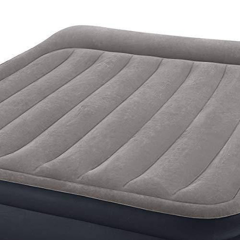 Intex Deluxe Air Bed, Queen & Intex Deluxe Airbed, Twin with Built In Pumps