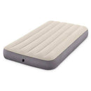 Intex Deluxe Dura Beam Single High Fibertech Air Mattress Airbed, Twin (2 Pack)