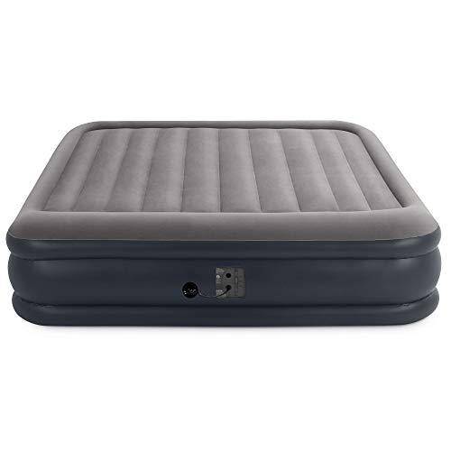 Intex Deluxe Inflatable Air Bed, King & Intex Air Bed, Twin w/ Built in Pumps