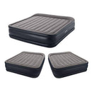 Intex Deluxe King Pillow Rest Inflatable Air Beds w/ Pump & 2 Queen Air Beds