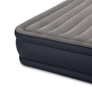 Intex Deluxe Raised Blow Up Air Bed Mattress with Built In Pump, Queen (2 Pack)