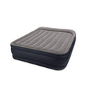 Intex Deluxe Raised Blow Up Air Bed Mattress with Built In Pump, Queen (2 Pack)