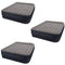 Intex Deluxe Raised Blow Up Air Bed w/Built in Pump, Queen (3 Pack)