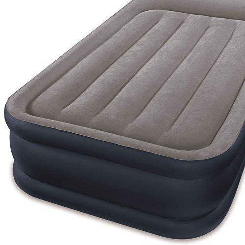 Intex Dura Beam Deluxe Pillow Rest Raised Airbed w/ Built in Pump, Twin (3 Pack)