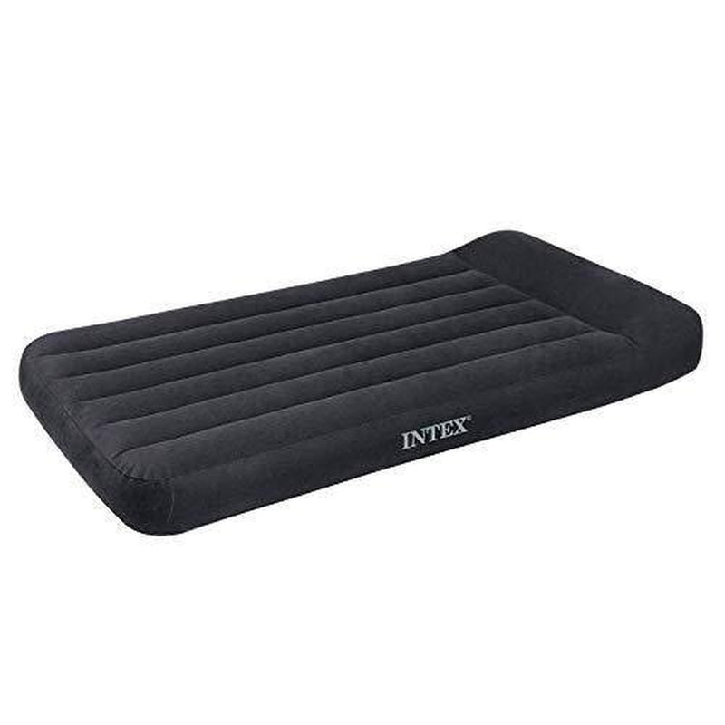 Intex Dura Beam Pillow Rest Classic Blue Standard Airbed w/ Pump, Twin (20 Pack)