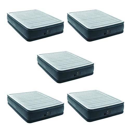 Intex Dura Beam Plus Series Elevated Mattress Airbed with Pump, Queen (5 Pack)