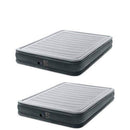 Intex Dura Beam Plus Series Mid Rise Queen Air Bed w/ Built In Pump (2 Pack)