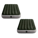 Intex Dura-Beam Standard Downy Airbed w/ Built-In Foot Pump, Twin Size (2 Pack)