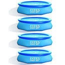 Intex Easy Set 10ft x 30ft x 30in Above Ground Inflatable Round Pool (4 Pack)