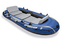 Intex Excursion 5 Person Inflatable Boat Set w/ 2 Oars, Air Pump & Bag (2 Pack)