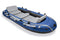 Intex Excursion 5 Person Inflatable Boat Set w/ 2 Oars, Air Pump & Bag (2 Pack)