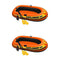 Intex Explorer 300 Compact Fishing 3 Person Raft Boat w/Pump & Oars (2 Pack)