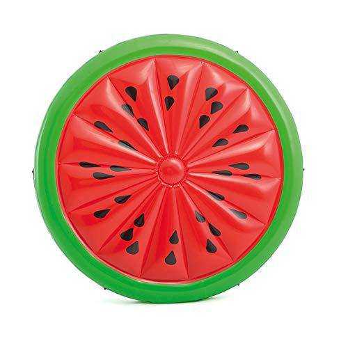 Intex Giant Inflatable 72In Watermelon Float & Inflatable Rockin' Lounge Float