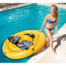 Intex Giant Inflatable Emoji Cool Guy Island Lounger Ride On Pool Float (6 Pack)
