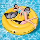 Intex Giant Inflatable Emoji Cool Guy Island Lounger Ride On Pool Float (6 Pack)