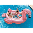 Intex Giant Inflatable Flamingo Swimming Pool Float and 120V Electric Air Pump