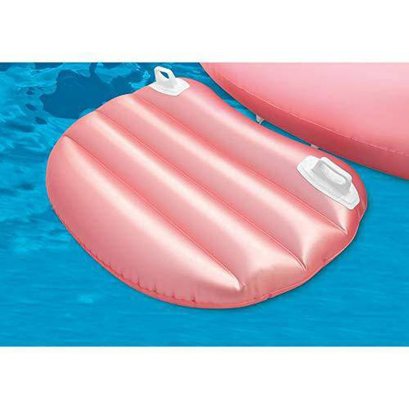 Intex Giant Inflatable Flamingo Swimming Pool Float and 120V Electric Air Pump