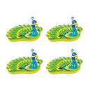 Intex Giant Inflatable Peacock Island Ride On Swimming Pool Float Raft (4 Pack)