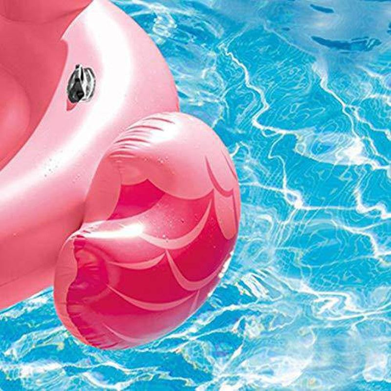 Intex Giant Inflatable Ride-On 86-Inch Mega Flamingo Island Pool Float (3 Pack)