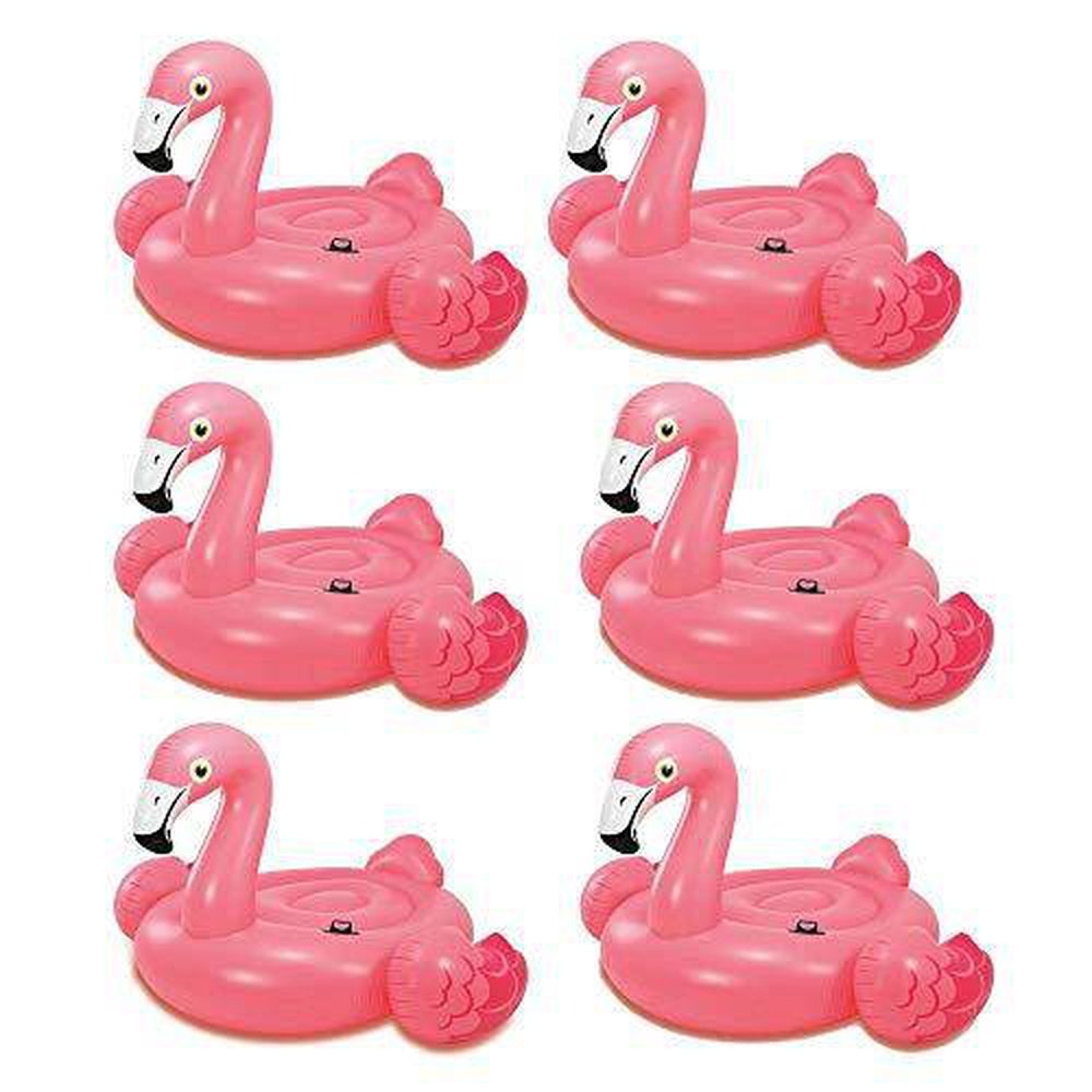 Intex Large Inflatable Float Intex Giant Inflatable Ride-On 86-Inch Mega Flamingo Island Pool Float
